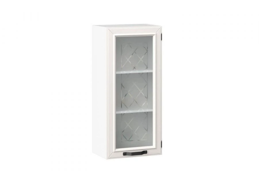 Marina LD.273680.000 Door front 450 high glass Type 3 (Alabaster )