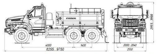 Oilfield tank truck ??? 4680M2 on chassis URAL 5557-6151-70, 5557-6151-72, 5557-6151-74