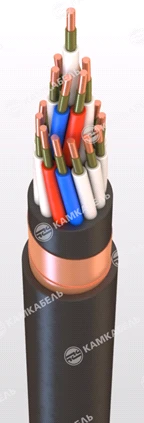 Control cable with copper conductors, insulated with halogen-free compositions for rated alternating voltage 0,66