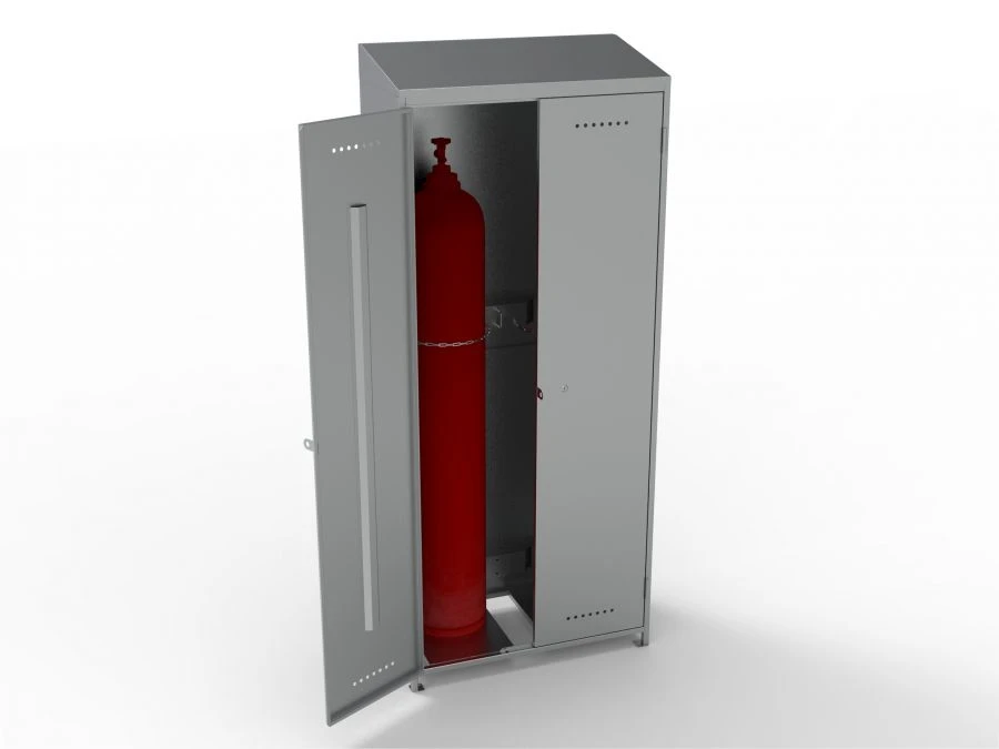 Gas cylinder cupboard SHG-2kr with sloping roof