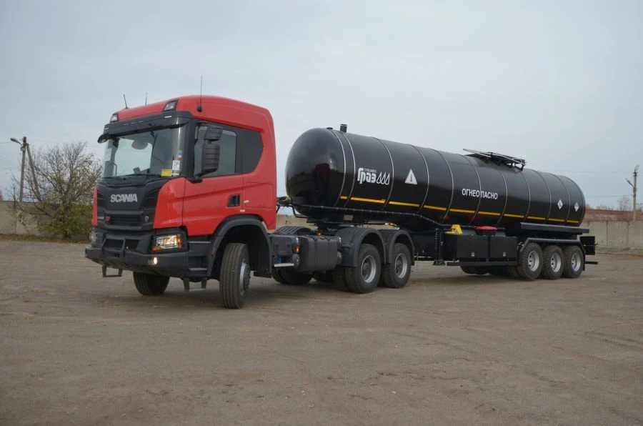 Semi-trailer-tanker , type GRPPPP3 , modification 92250A-0000010