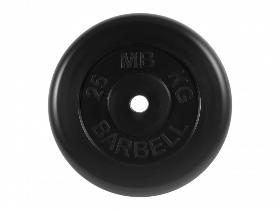 MB-PltB31-25 Rubber disc "Standard", black, 31 mm, 25 kg