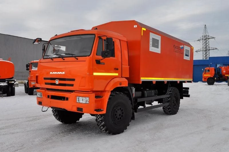 Mobile Workshop and Laboratory, UZST Brand, Type 5860-73 on KAMAZ 43502-D5