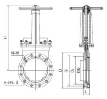 Gate gate valve ZSh