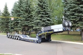 Semitrailers low-bed six-axle, commercial designation 9942D6 (modification 994294-00 to 994294-06) on axle units. 9942D6 (modifi