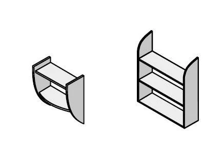Shelf. Furniture set "Agate"