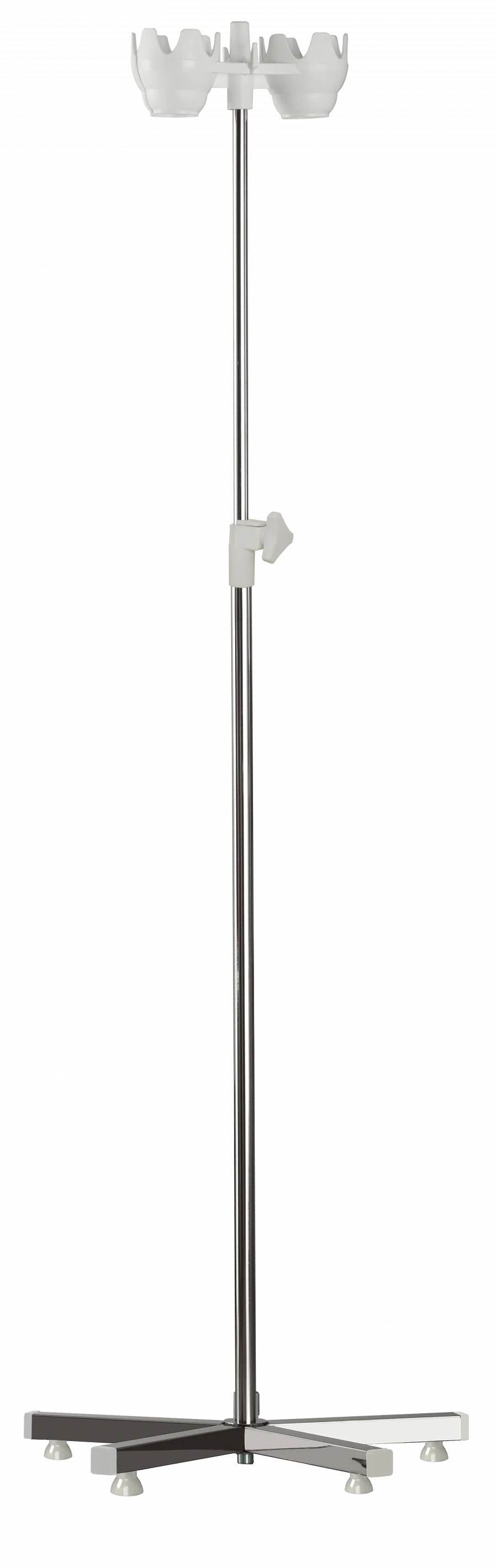 SHV-01-"MSC" (MSC-5310-01) - Medical infusion stand five-post stainless steel, on wheels without wheels.