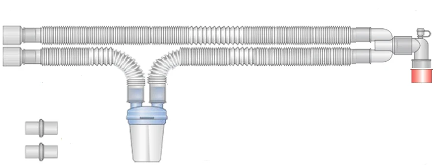 Respiratory devices for joint use with anaesthetic and resuscitation equipment, version: p