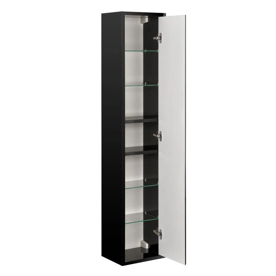 Cupboard - column Aquaton Rimini black gloss 1A234703RN950 NEW1.A234.7.03R.N95.0