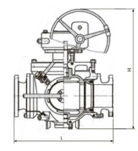 Flanged ball valve ??? DN 50-800 PN 1,6-16 MPa
