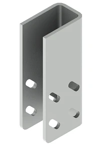 Starting bracket on profile SMUP 41x41D, SMD41 STK-200, with overall dimensions 56x86x200 mm, with metal thickness 6,0,0 mm