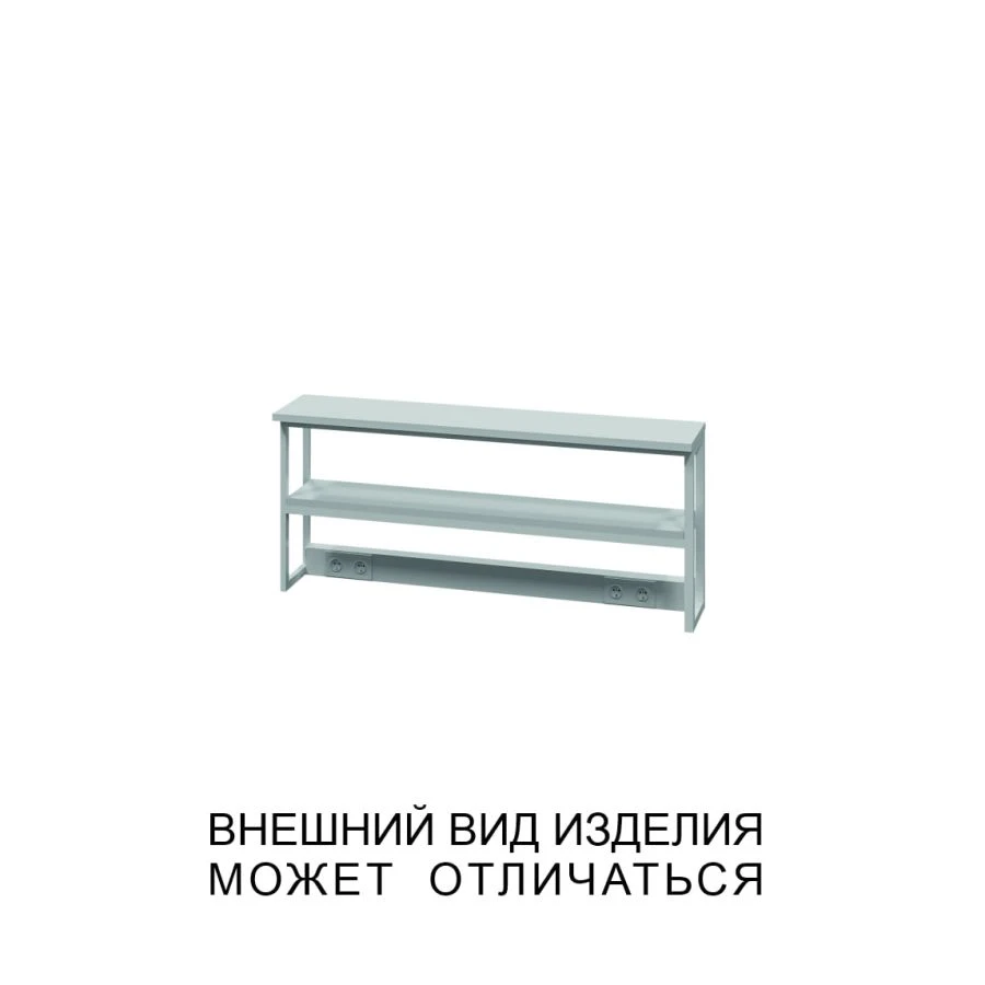 Wall-mounted superstructure on metal frame