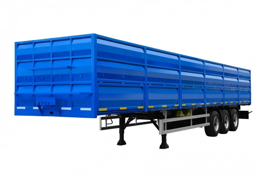 Semitrailer flatbed trailer with sides FOX TANK PPc 877714 configuration 02 for various cargoes.