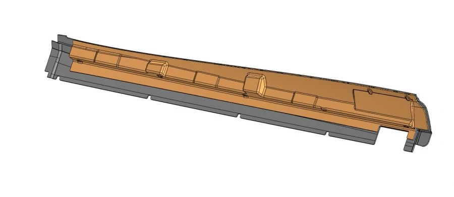 5299-401-5302510/B SB Right-hand pillar trim assembly