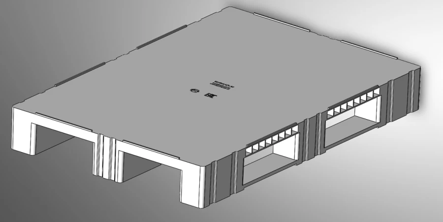 Polymer universal multi-turn pallet - solid