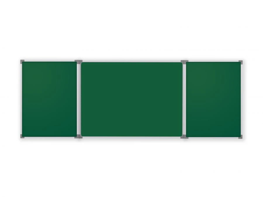 Auditorium three-element magnetic marker-chalk boards