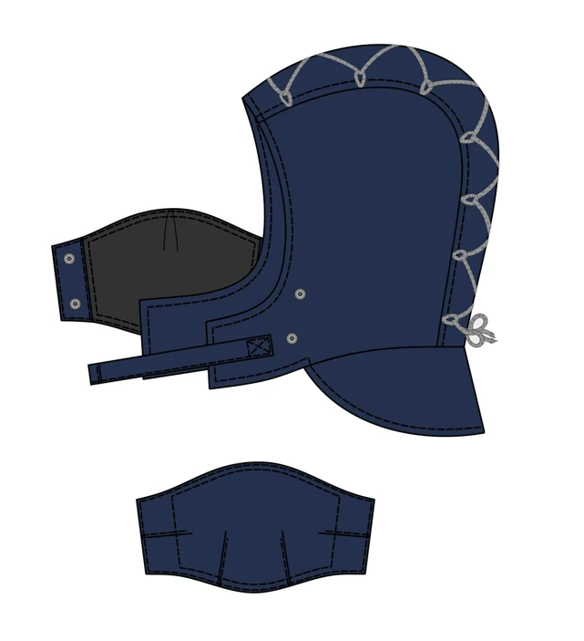 Heat-resistant helmet for protection against thermal risks of electric arc, model ENERGO NZPSH-3