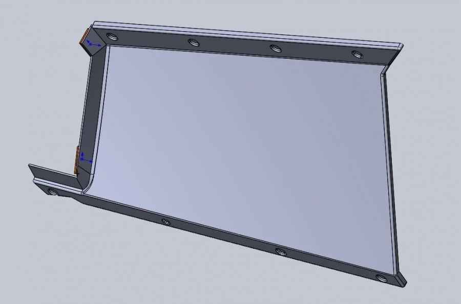 71-411.16.23.203 Front mask ceiling right side panel