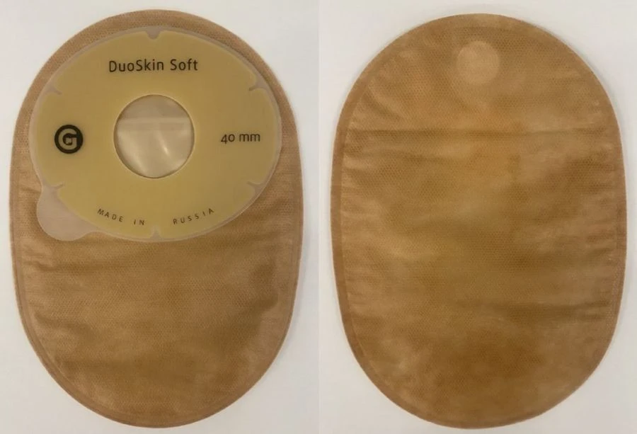 Means for colostomy and ileostomy care: one-component colostomy bags for adults and children according to TU 22.19.71-001-813374