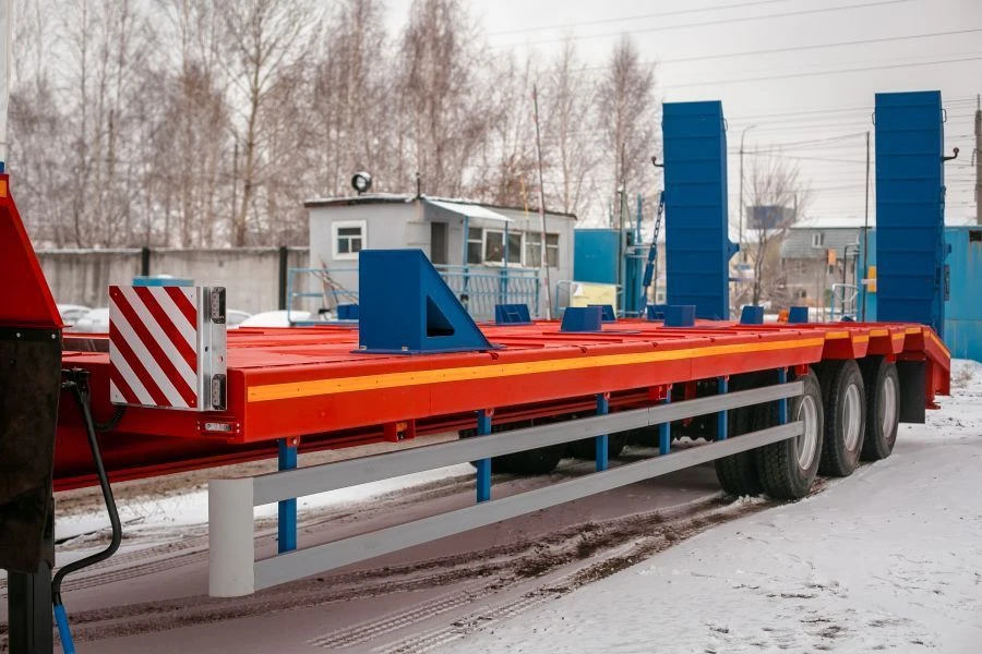 Semitrailer SAV 93183E (suspension: spring), with awning and tilt frame, with sliding or non-sliding cones, with mechanical gang