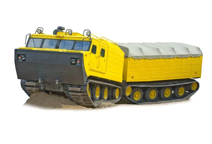 Two-link crawler snowmobiler DT-7P