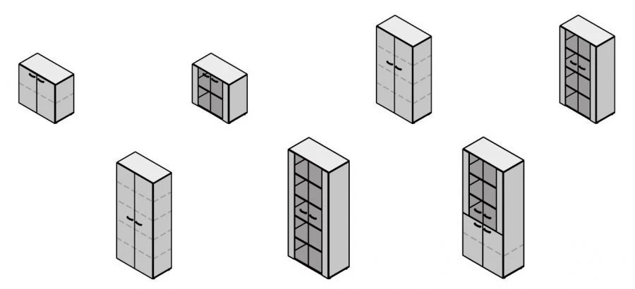 Wardrobe. Furniture set "New.Tone"