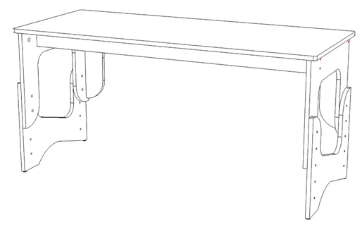 Children's computer table