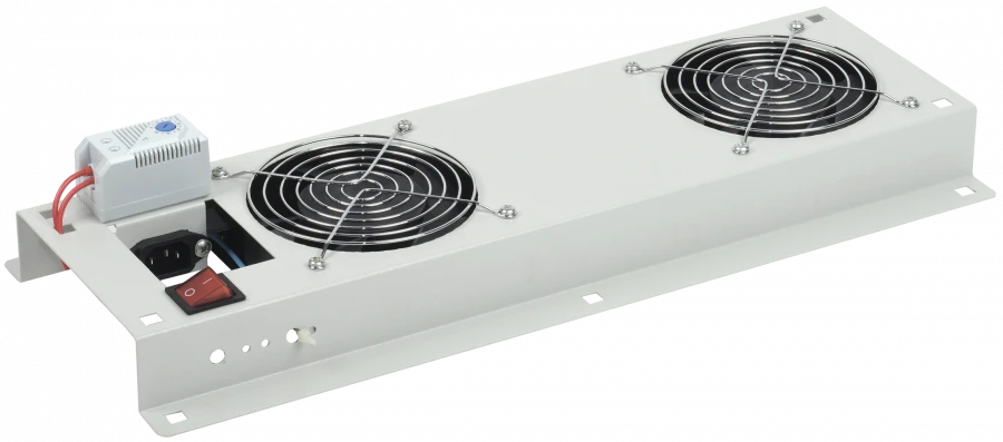 FM35-22M ITK Fan panel with switch and thermostat 2 modules grey