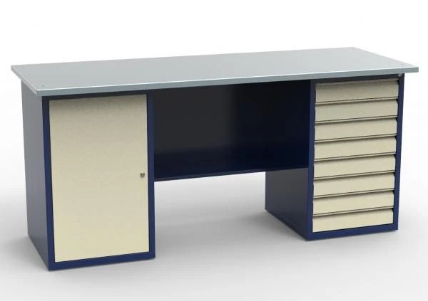 SV-2T.01.08.19.?? workbench, galvanised worktop