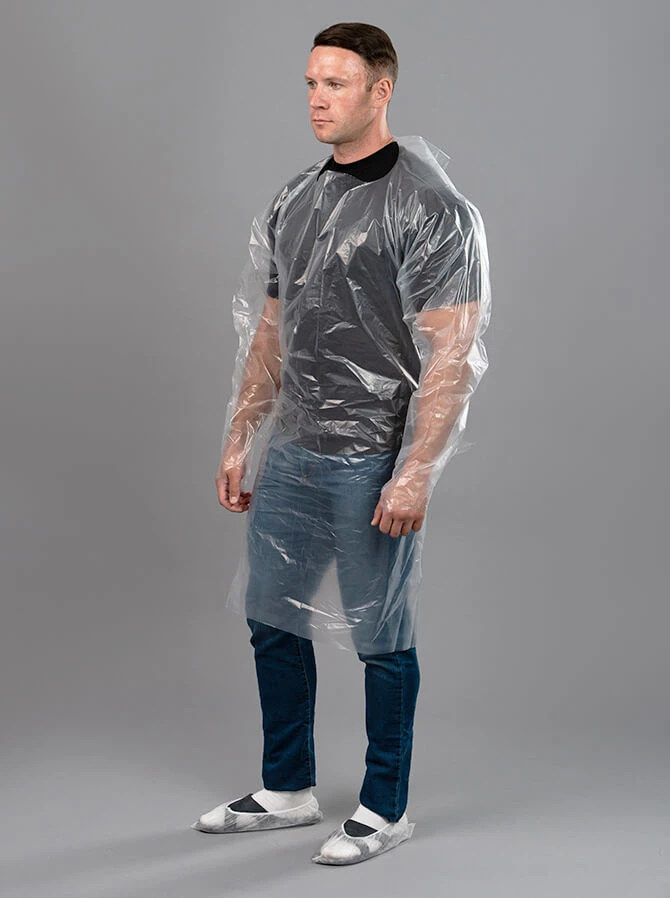 Apron with sleeves Armidtech made of polyethylene