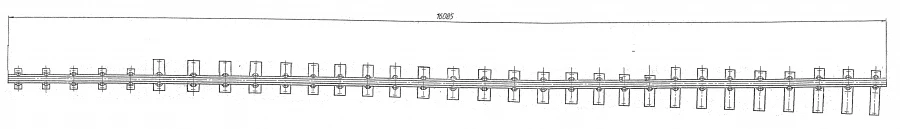 Inventory rail of the main track for the arrow of the project 2750 of the project SP 903.000-01