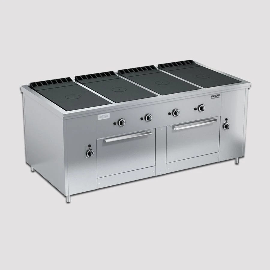 Gas cooker with closed flame PRG-IIA-4C 2DS "Maxi"