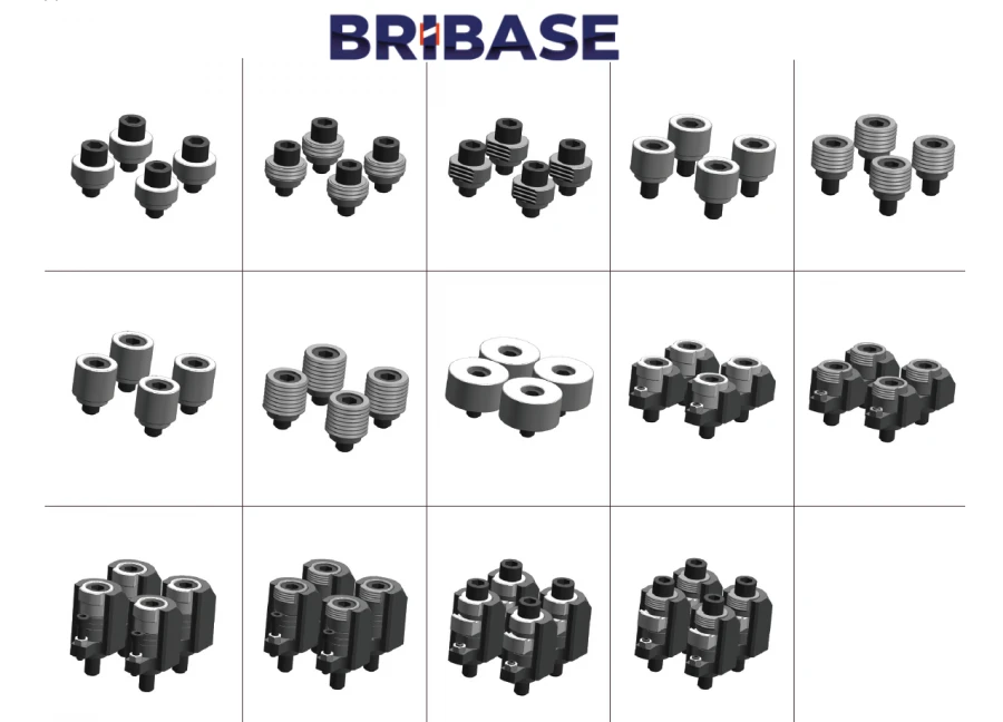 BB.VS.100.50.000 Set of 14 BriBase clamp sets