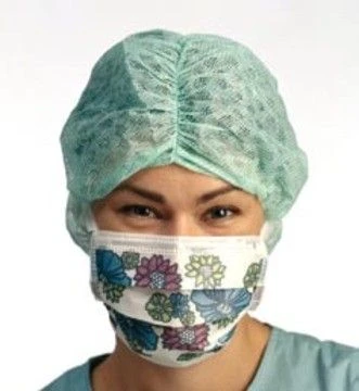 Medical non-sterile non-woven mask "GEXA" (three-layer, with ties, with a pattern)