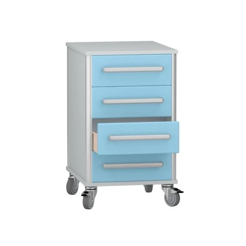 Rolling medical cabinet according to TU 32.50.30-008-69573749-2021, article number DM-3-107-04.?2.?3
