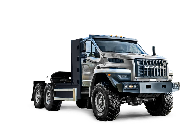 Truck tractor Ural 44202-16 with "NEXT" type cab (Possible equipment: YaMZ: 0905, 1105, 1205 and their configurations; clutches,