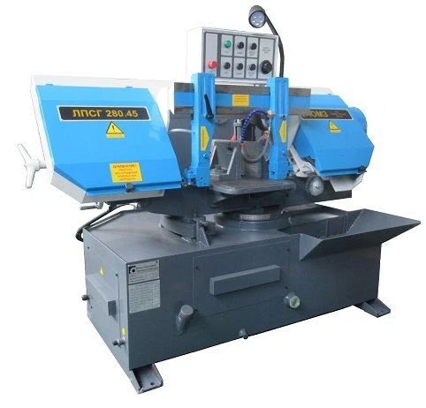 Semi-automatic band sawing machine with rotary table model LPSG280.45