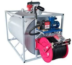 Mobile fuel module TANKER for paraffin refuelling of small helicopters
