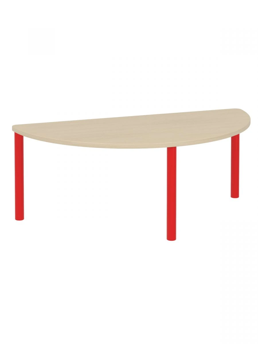 Children's semi-circular table 400 / red