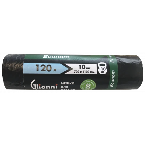 Plastic film bag, trade mark Glionni "Econom" 120l