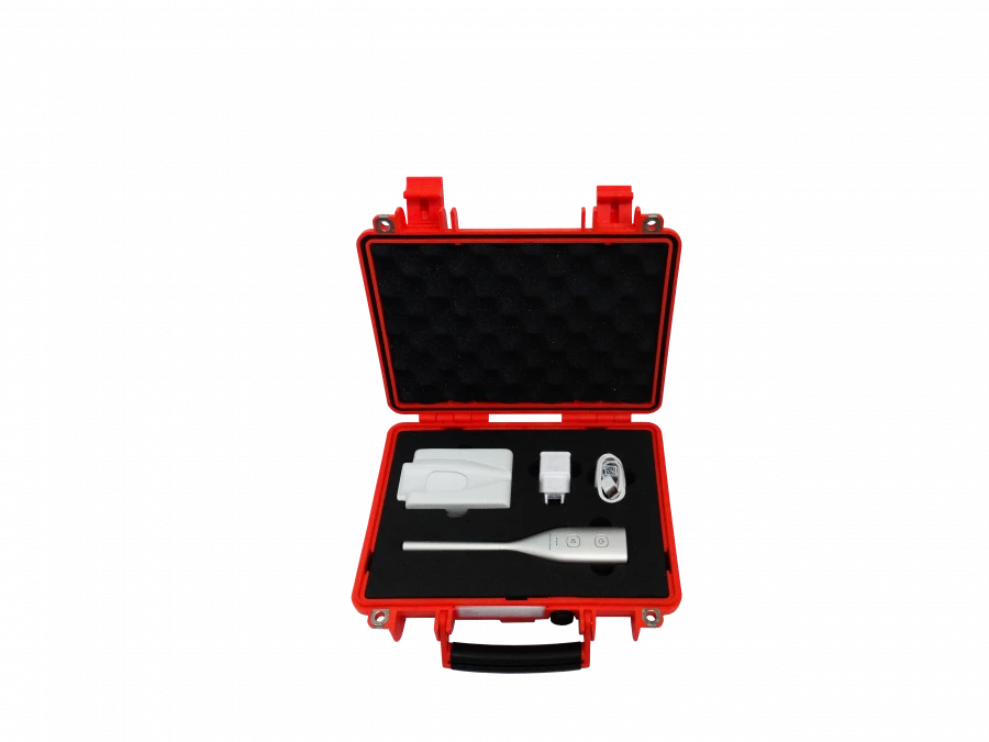 Gamma-detector radionuclide diagnostic device with a working part 350 mm long
