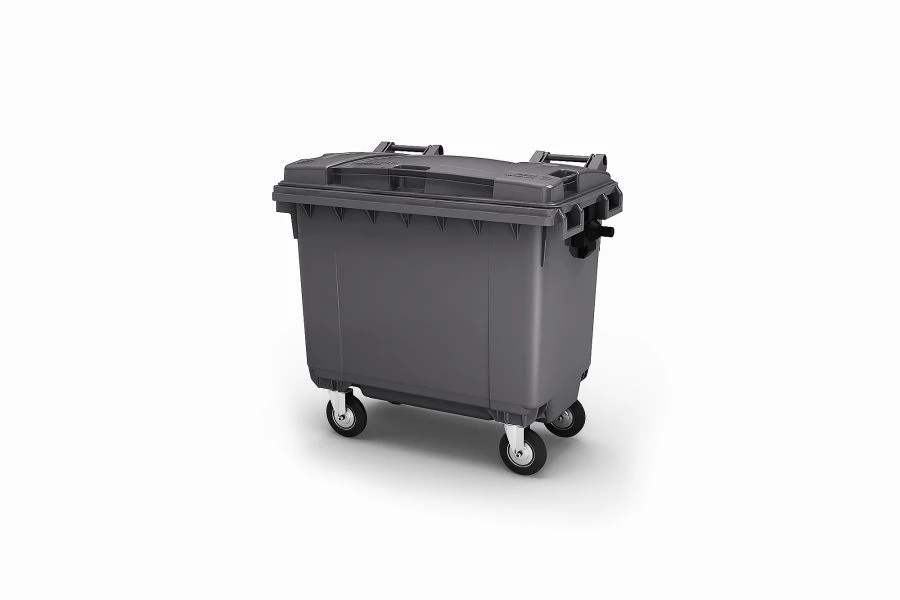 Mobile waste bin 660l Art.25.C19 (20.803.98.PE; 21.053.98.PE)