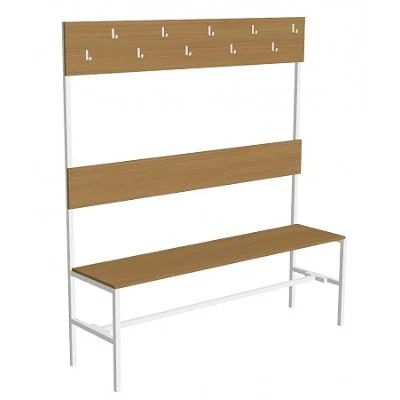 Floor hangers on metal frame with rigid bench model ??-?12