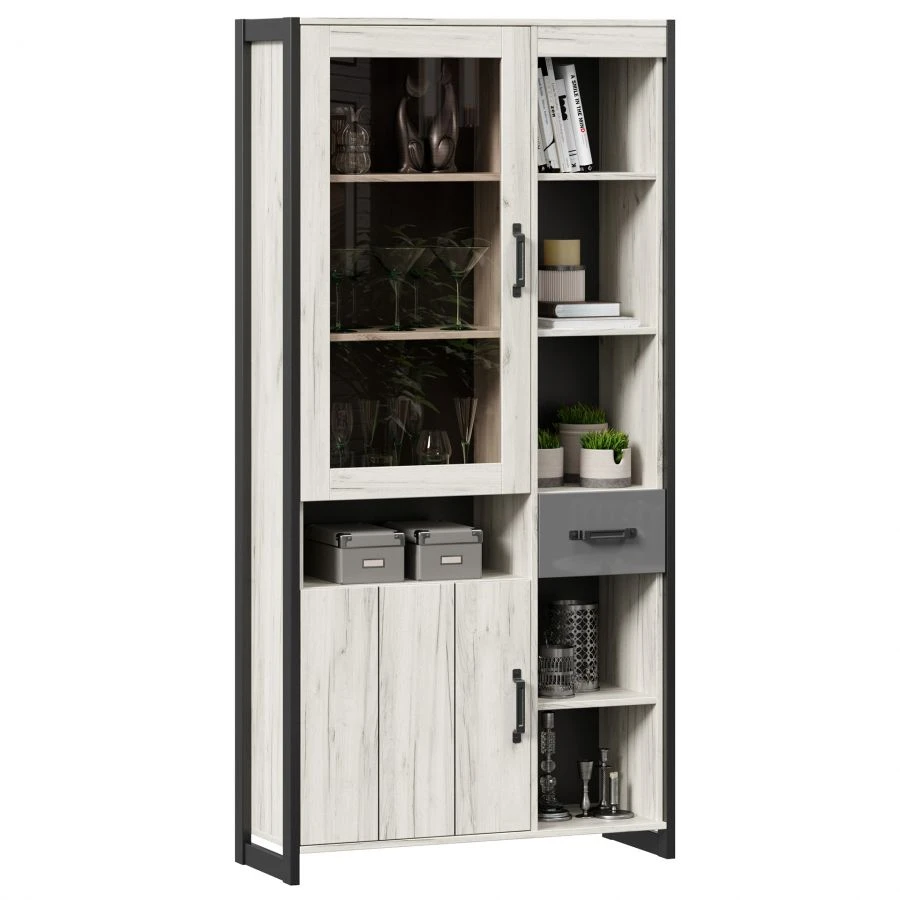 Techno LD.678010.000 Cupboard (Oak Kraft white/Grey slate )