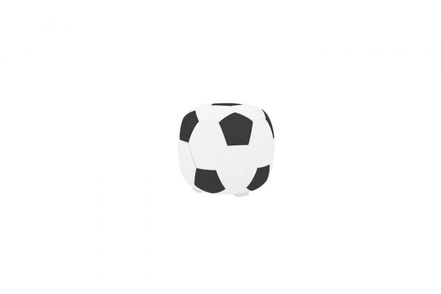 Football LD.518160.000 Pouffe (White/Black )