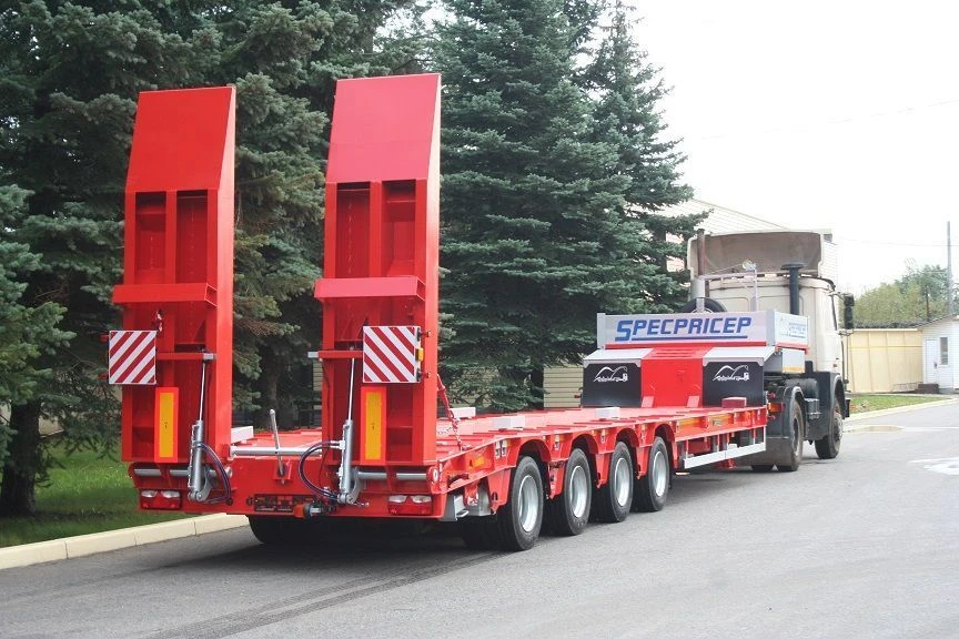 Four-axle low-bed semi-trailers com. nam. 9942L4, 994214 (modifications from 9942L4-00 to 9942L4-08, from 994214-00 to 994214-08