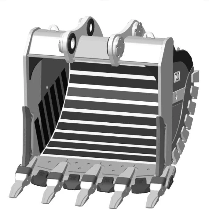 Heavy duty rock bucket RDX-113.26d-18WC9(5)WS-NF