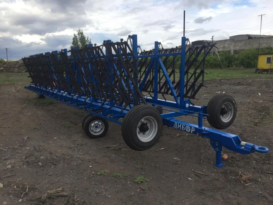 Harrowing hydraulic harrow hitch SBG-14-2 with harrows BZS