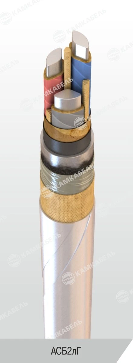 Power cable with aluminium conductors with paper insulation impregnated with viscous or non-flowing composition for voltage 6, 1