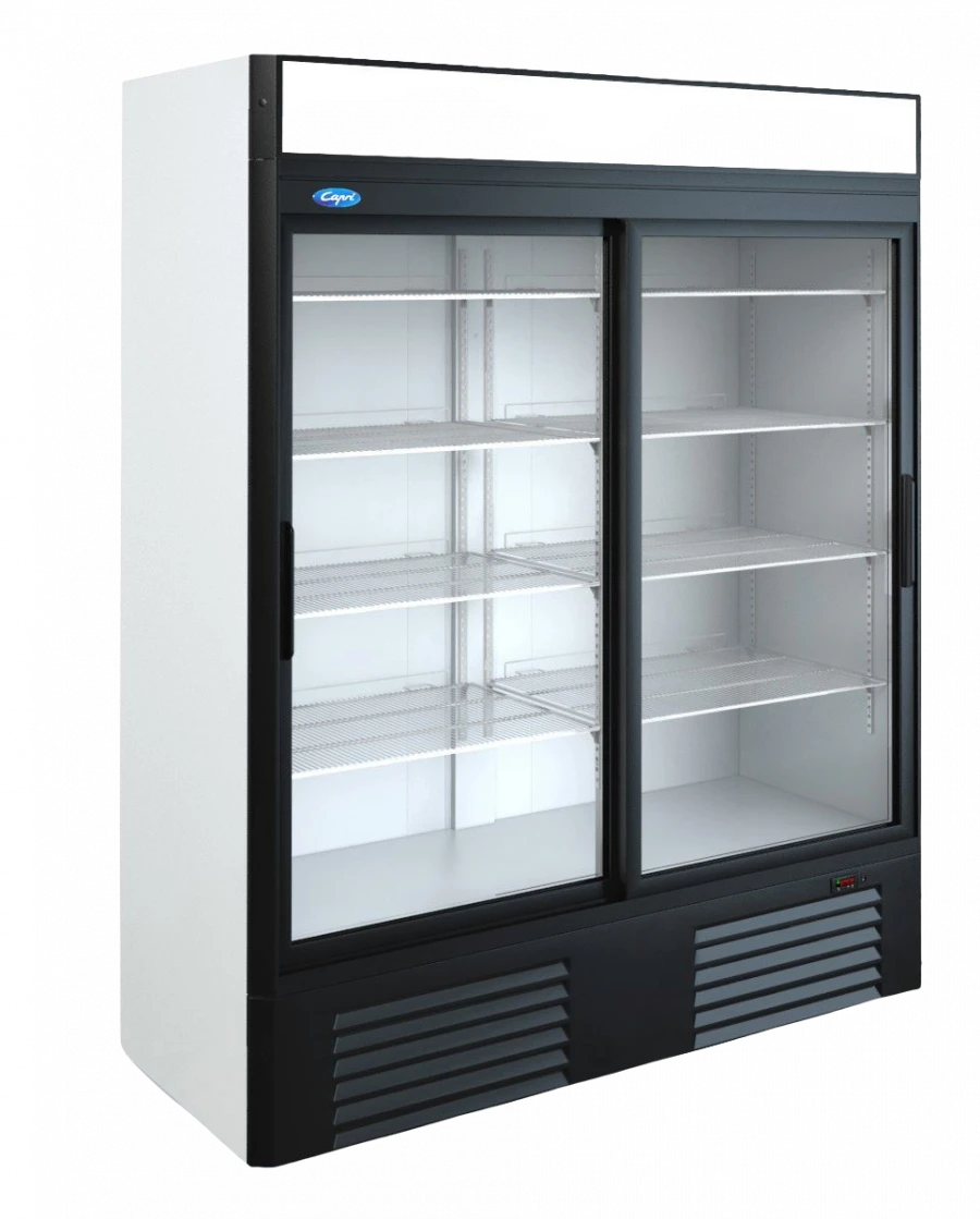 Medium refrigerated cabinet with glass door and lightbox Capri 1,5SKV